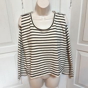 We The Free Black & White Top Small